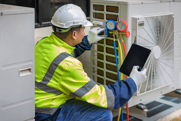Professional Ac Installation technician working in Marion, MA